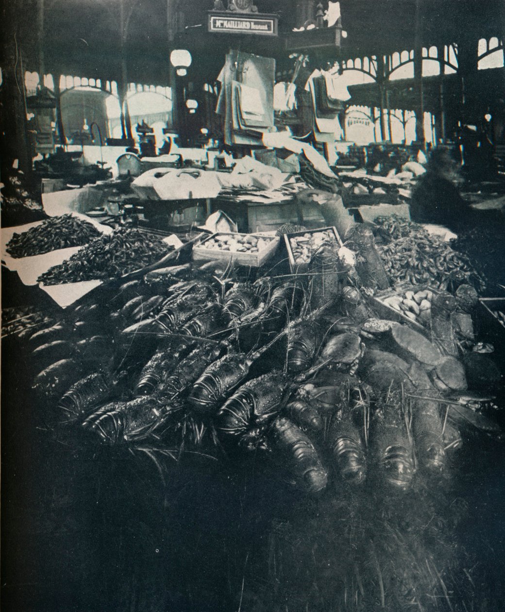 Fiskemarked, c1877-1927, 1929 af Eugène Atget