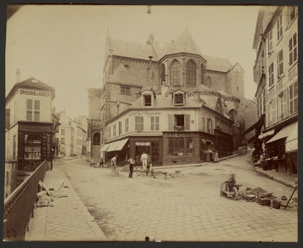Pontoise, Saint-Maclou kirke, 12. til 16. århundrede af Eugène Atget