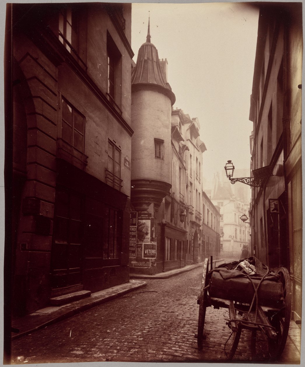 Rue Hautefeuille af Eugène Atget