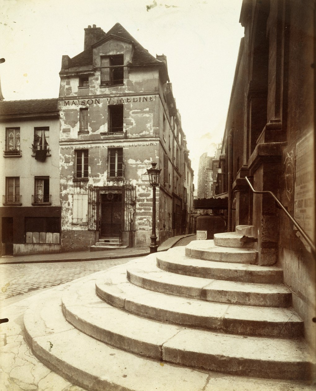 Rue de la Montagne-Sainte-Geneviev fra serien The Art of Old Paris af Eugène Atget