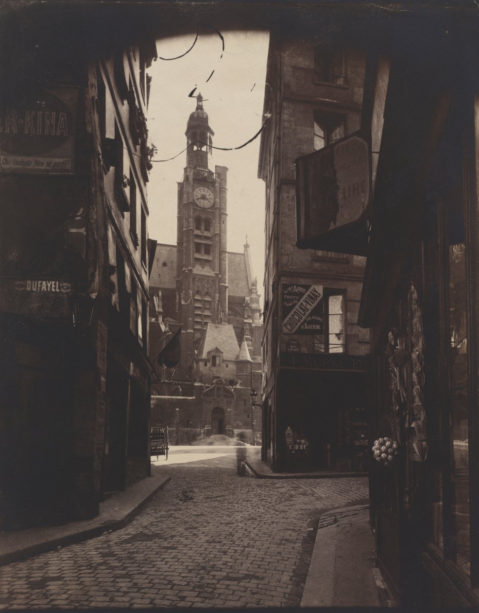 Rue de la Montagne-Sainte-Geneviève af Eugène Atget