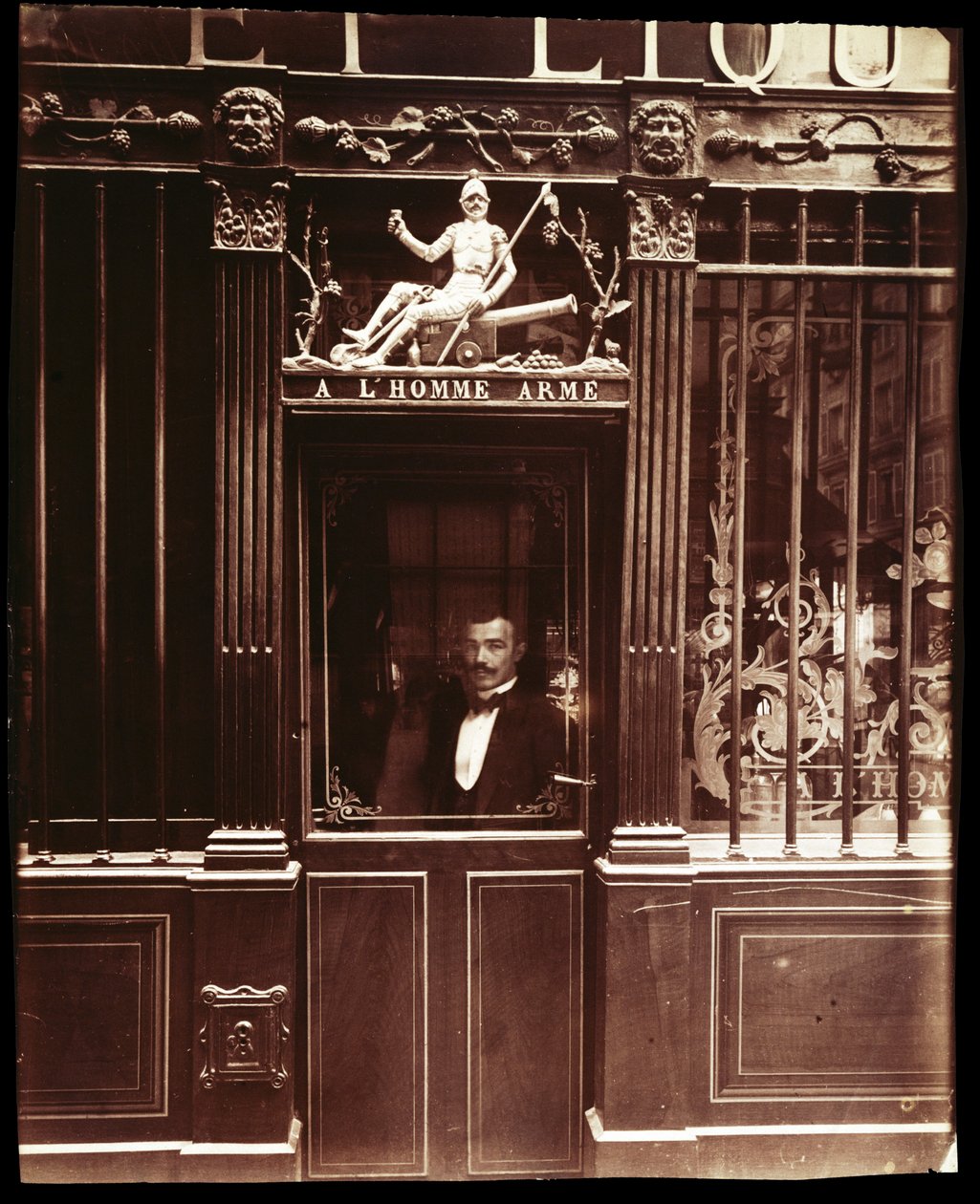 Undersøgelse af Paris Cafe af Eugène Atget