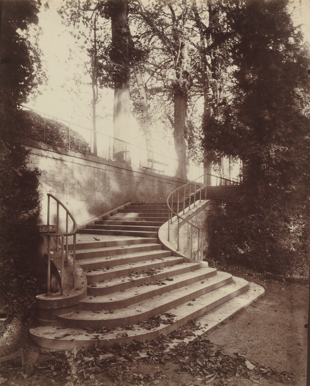 Trappen ved Saint-Cloud af Eugène Atget