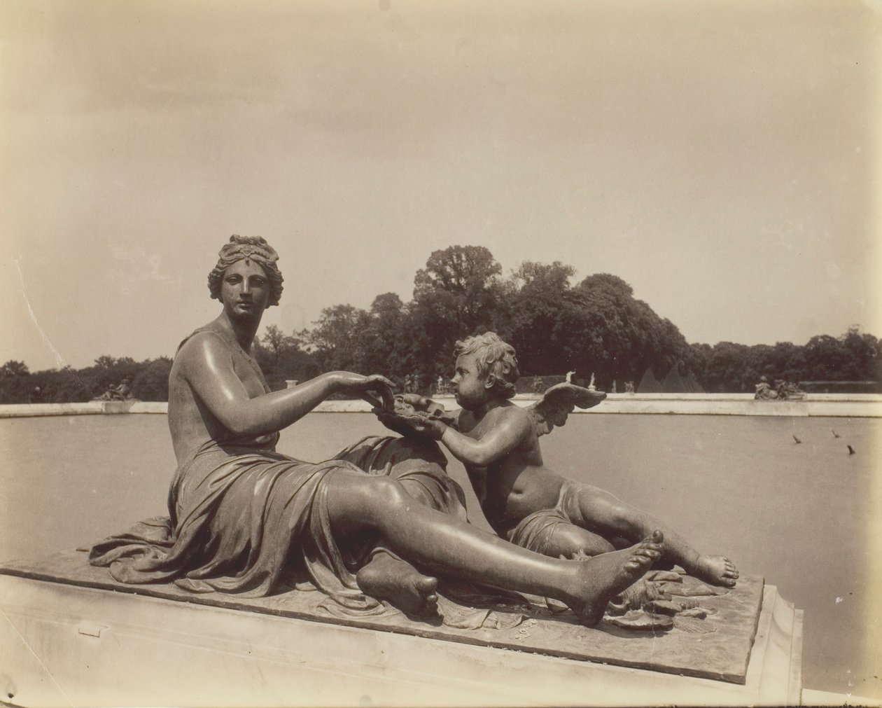 Versailles, Parkens hjørne, 1901. af Eugène Atget