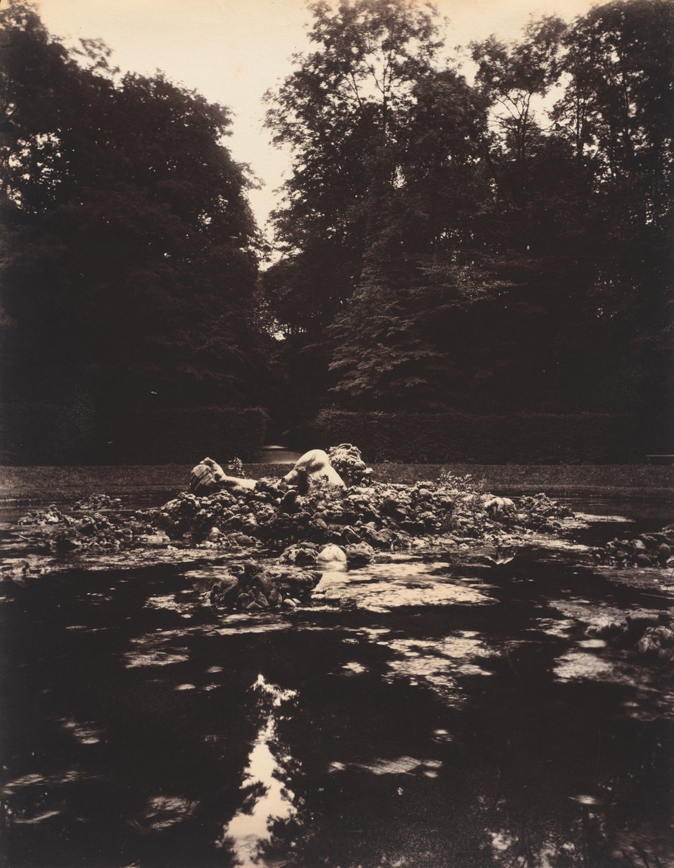 Versailles, Enceladus-fontænen af Eugène Atget