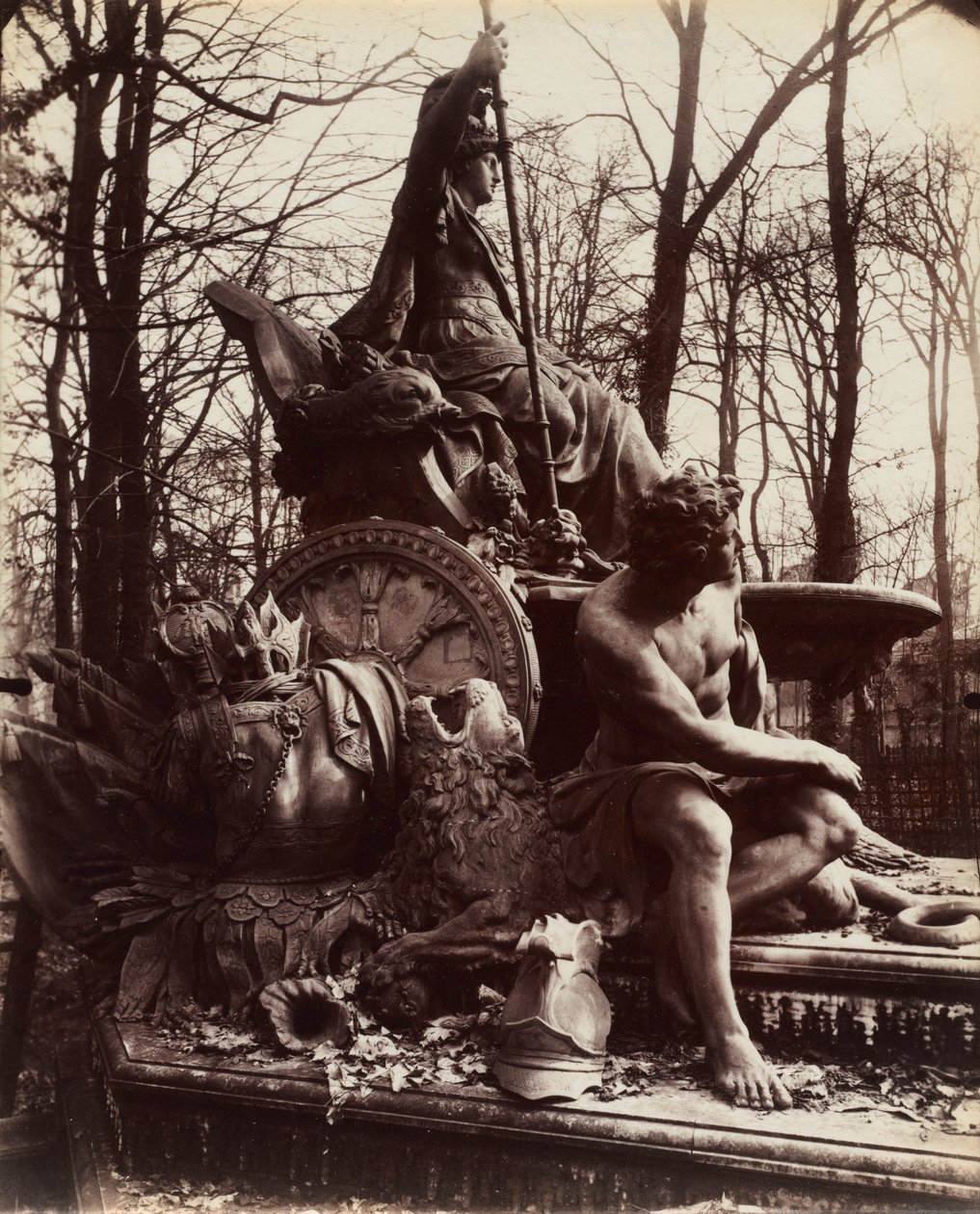 Versailles, det triumferende Frankrigs springvand af Eugène Atget