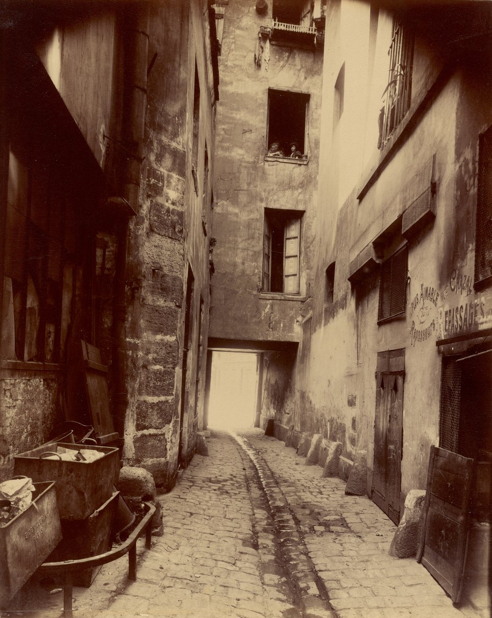 Vieille Cour, 22 rue Quincampoix af Eugène Atget