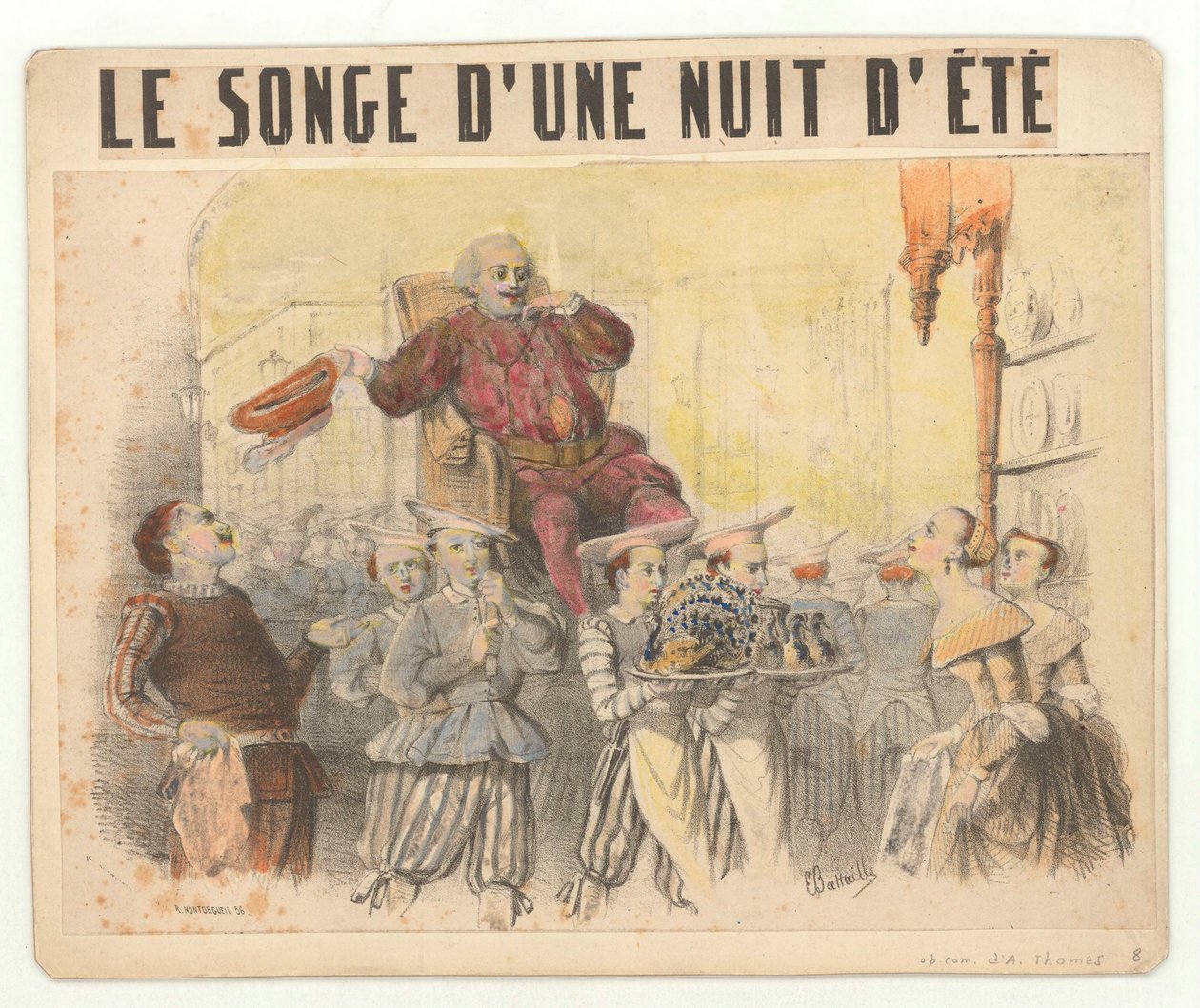 Ambroise Thomas - En skærsommernatsdrøm - Charles Battaille som Falstaff af Eugene Battaille