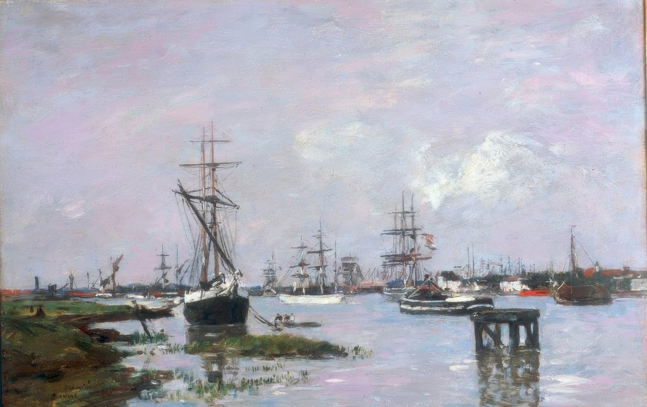 Antwerpen, havnen af Eugene Louis Boudin