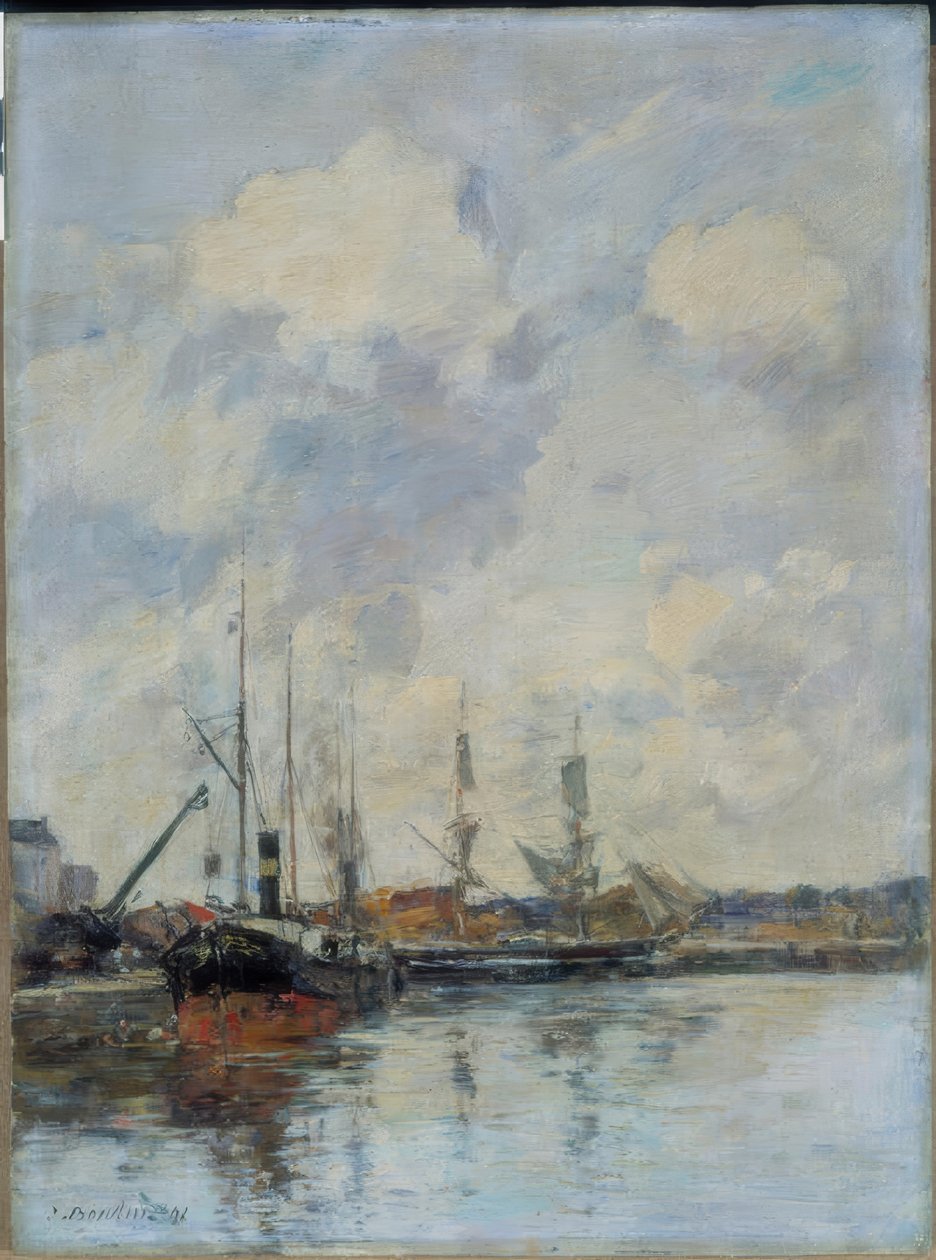 Havnebassinet af Eugène Boudin