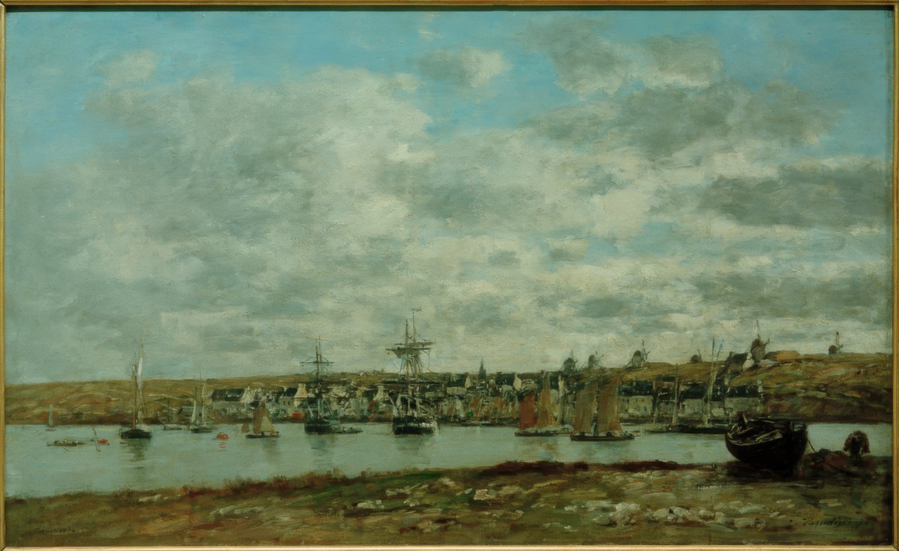 Camaret Havn af Eugene Louis Boudin