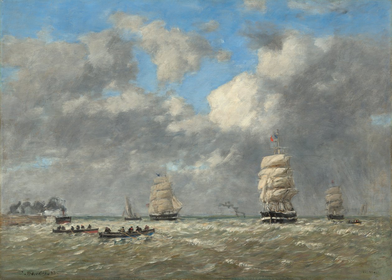Le Havre af Eugène Boudin