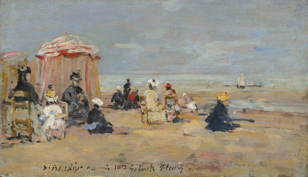 På stranden af Eugène Boudin