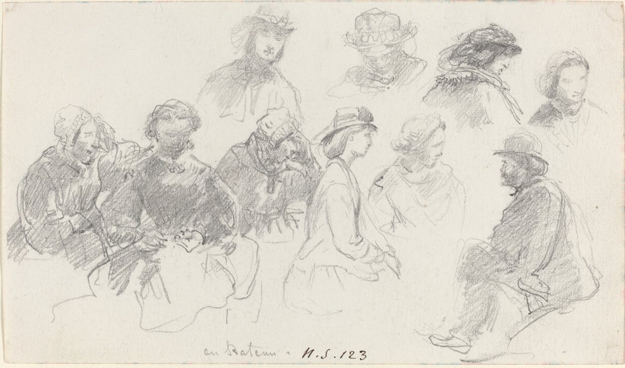 Passagerer om bord af Eugène Boudin