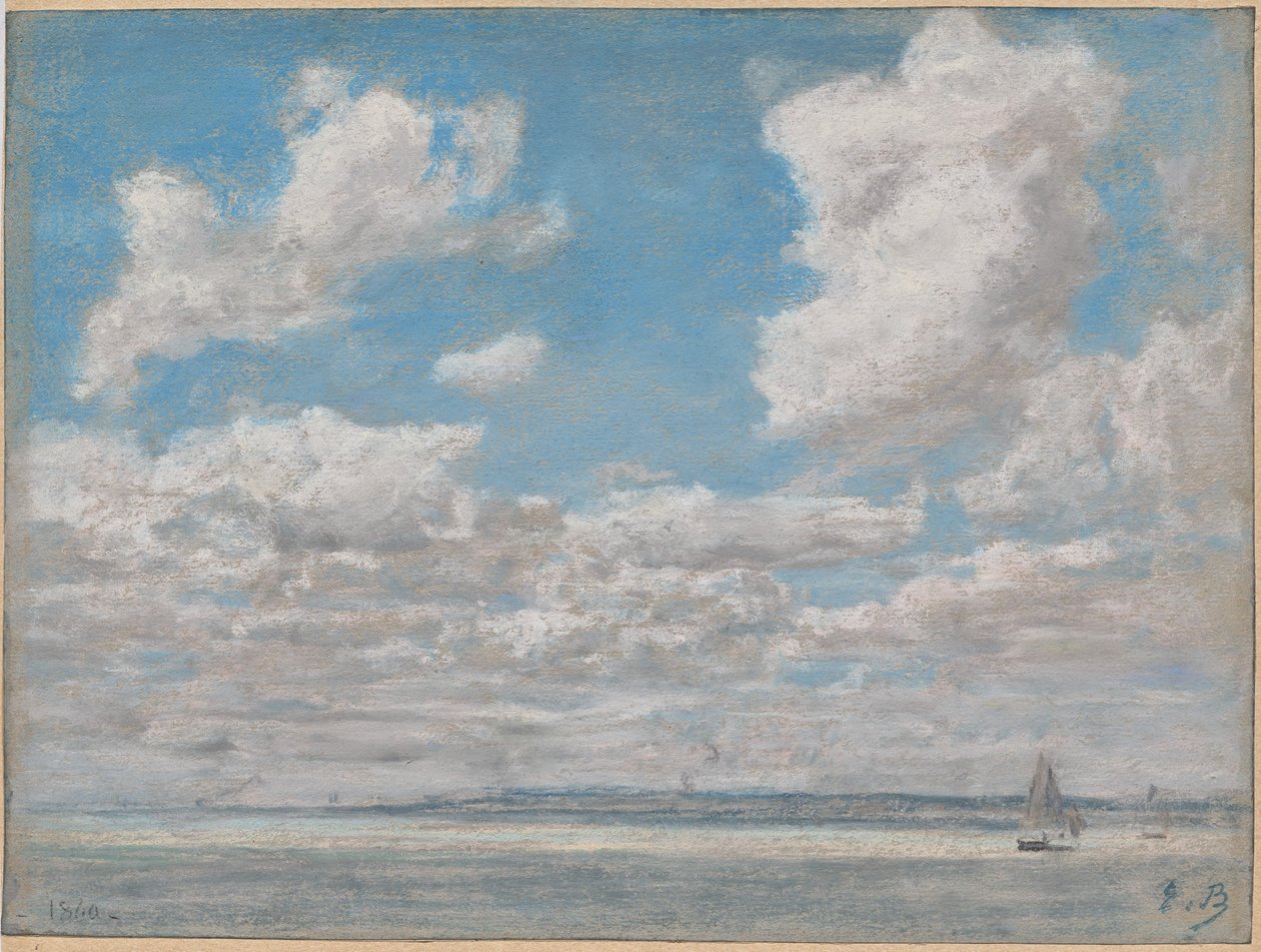 Havlandskab med åben himmel af Eugène Boudin