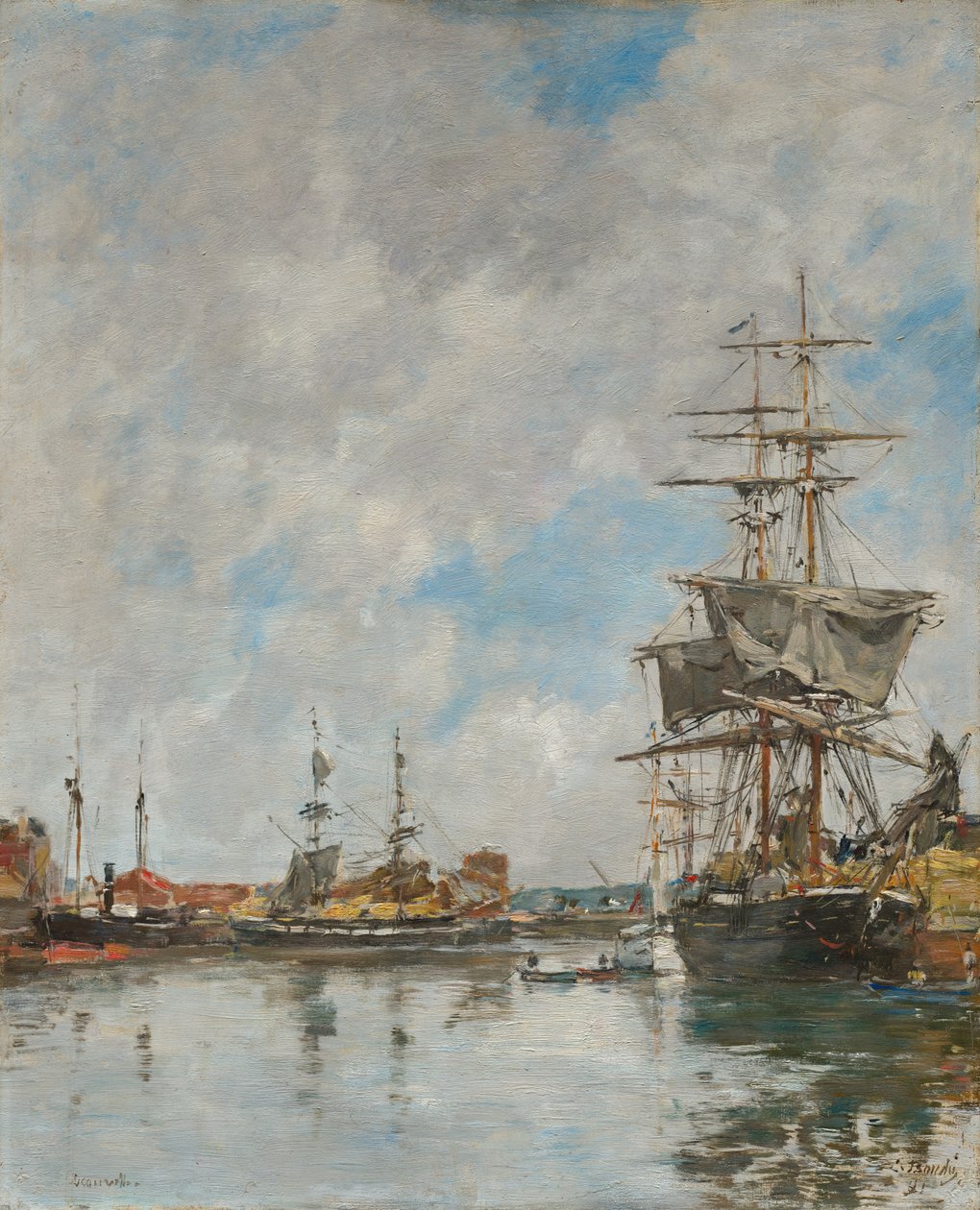 Dokken i Deauville af Eugène Boudin