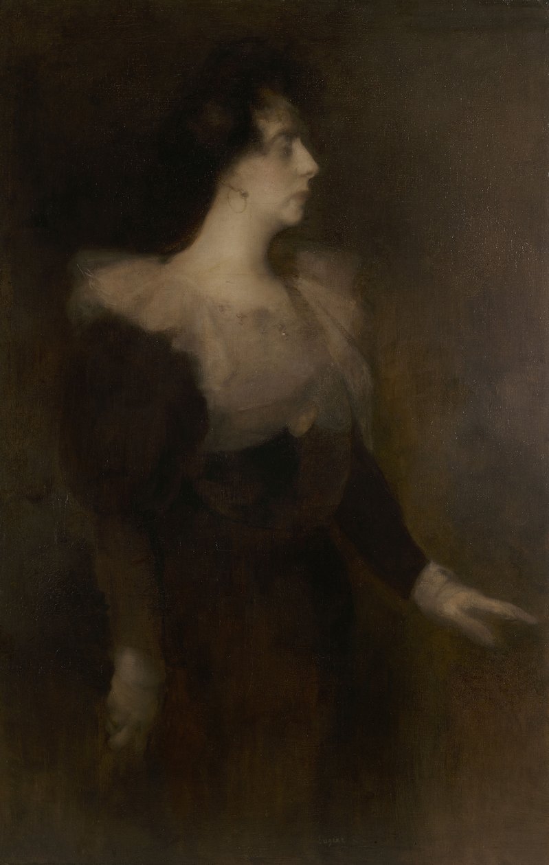 Portræt af Pauline Ménard-Dorian 1870-1941, ca. 1890. af Eugène Carrière