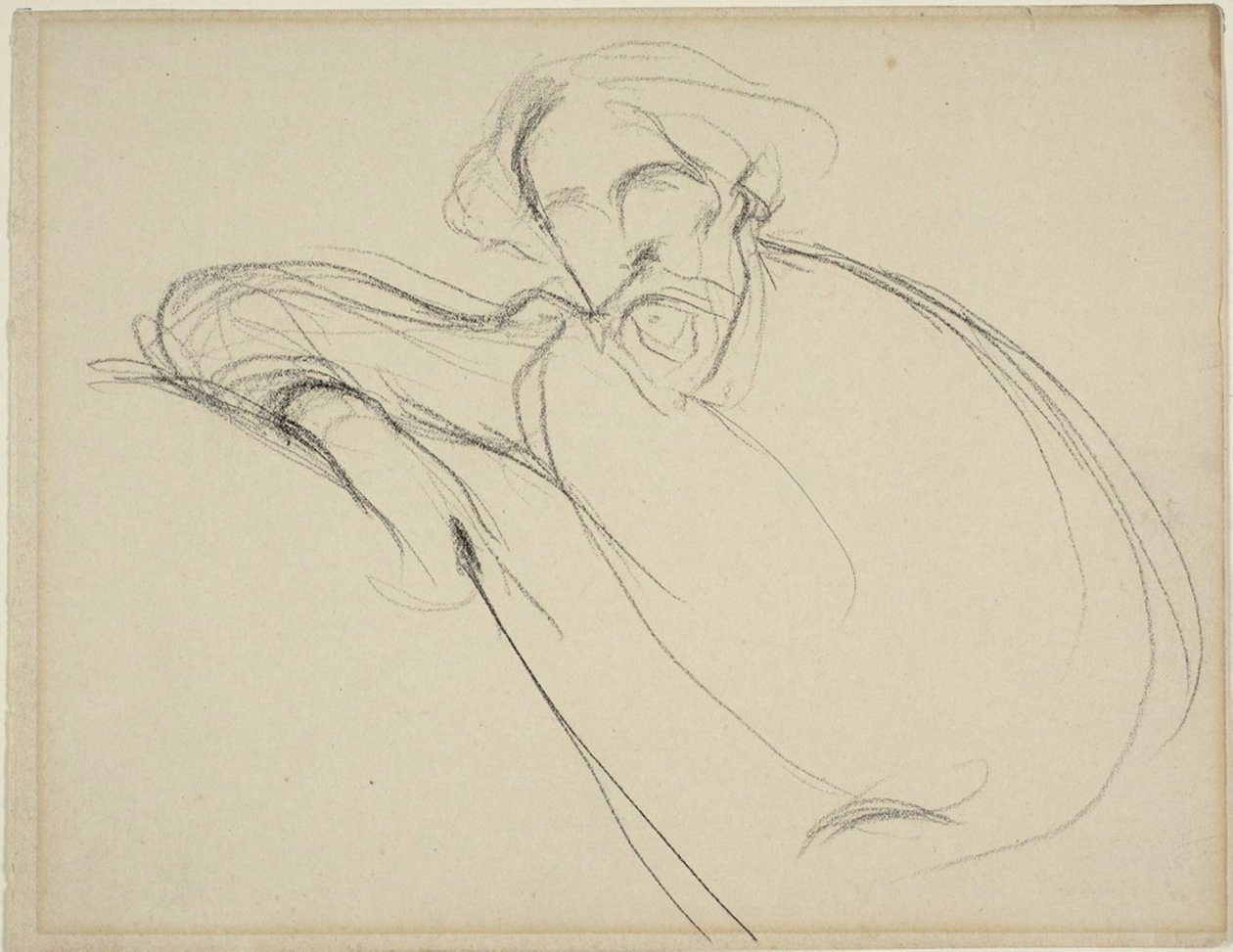 Studie af Alphonse Daudet af Eugène Carrière