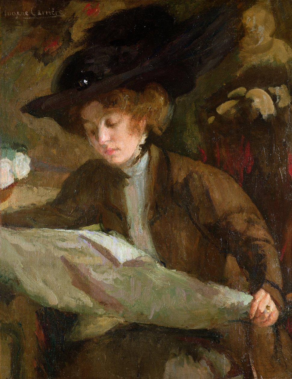 Morgenlæsningen af Eugène Carrière