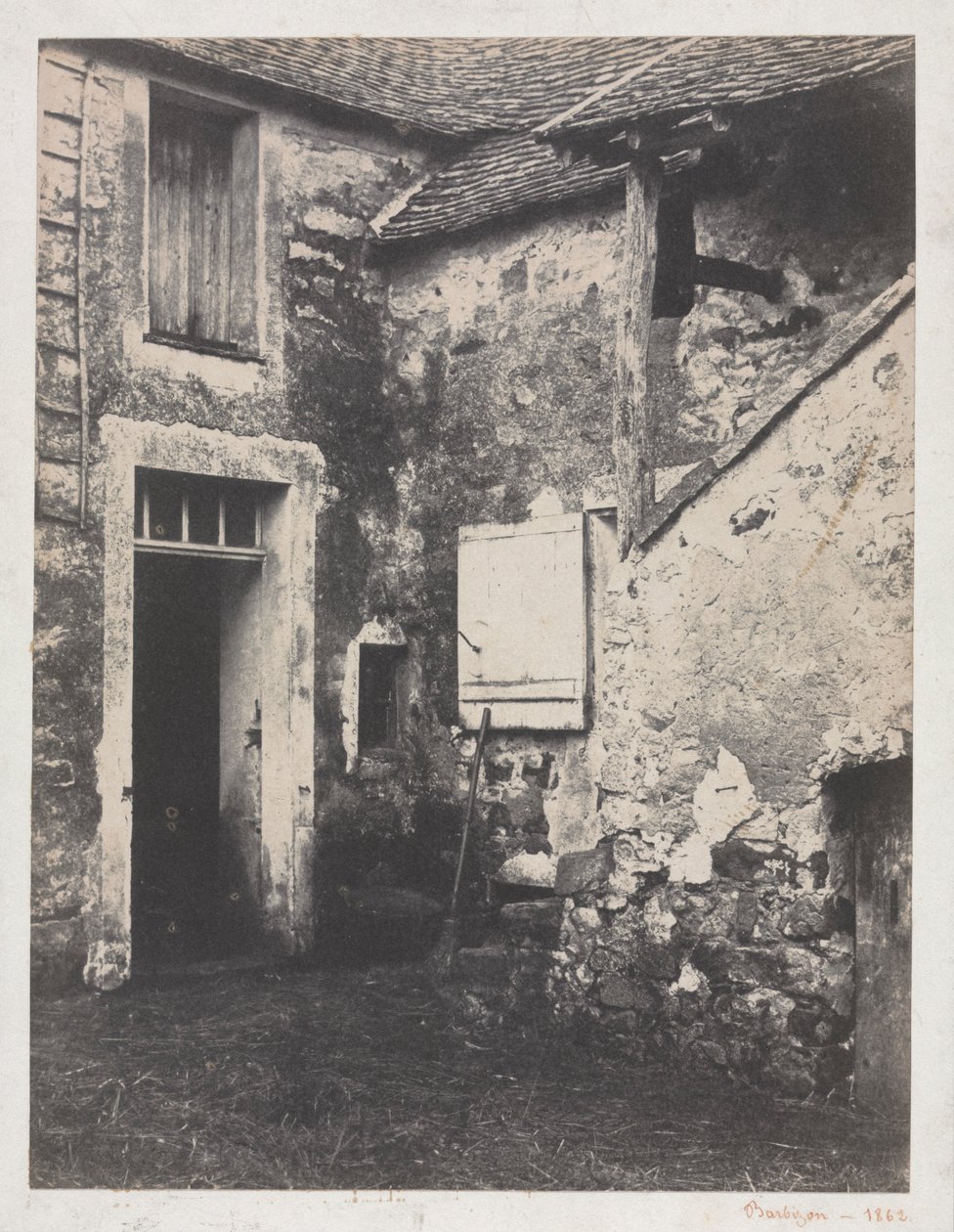 Gårdsplads, 1862. af Eugène Cuvelier