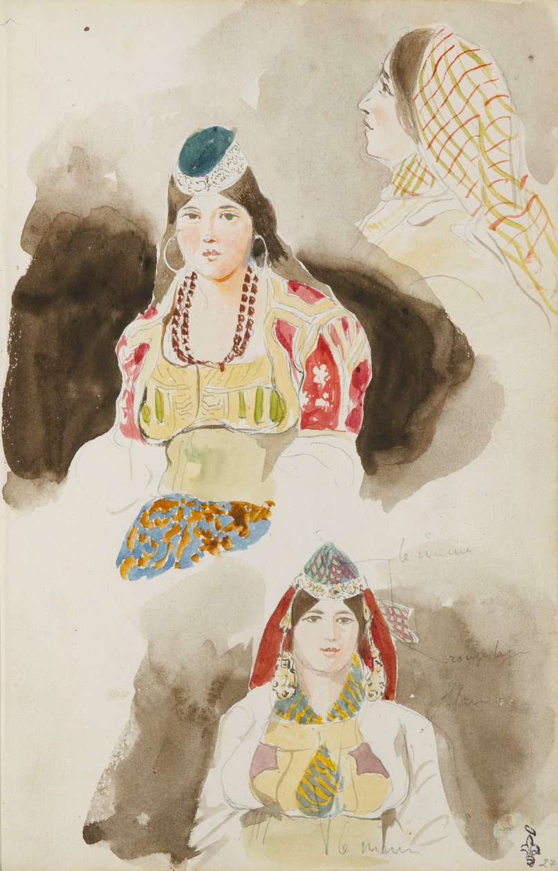Marokko rejsealbum af Ferdinand Victor Eugene Delacroix
