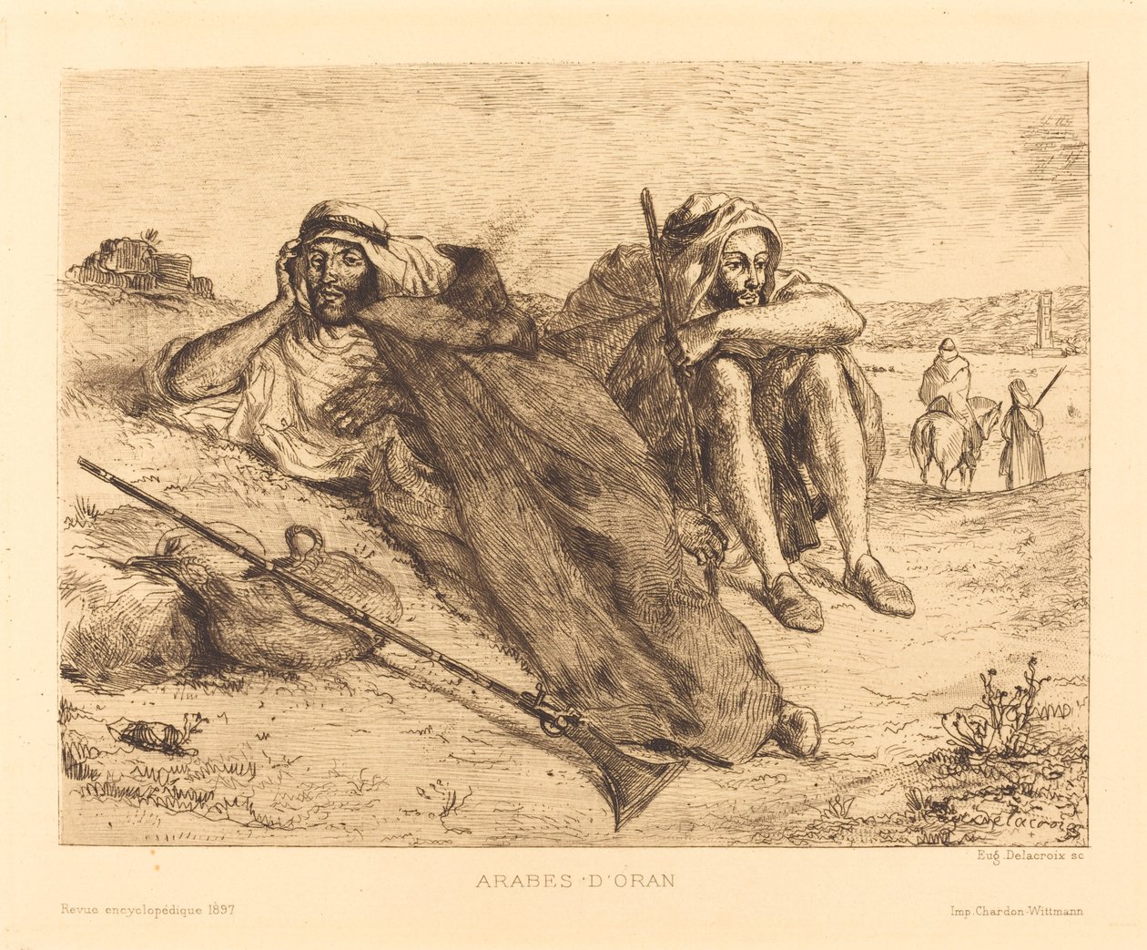 arabere fra Oran af Eugène Delacroix