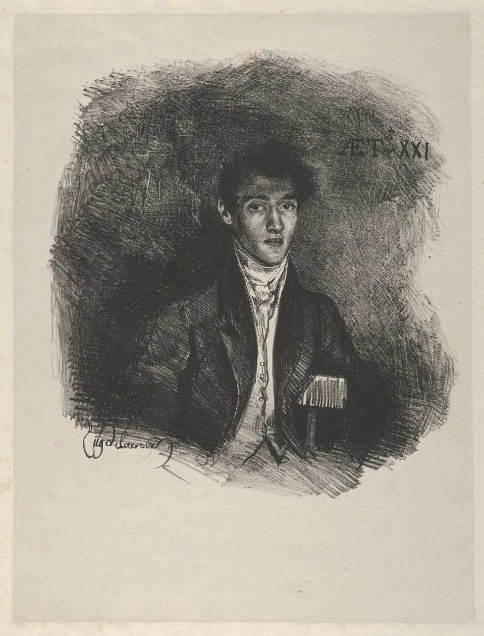 Baron Schwiter Louis Auguste Schwiter, 1805-1889, 1826., 1826. af Eugène Delacroix