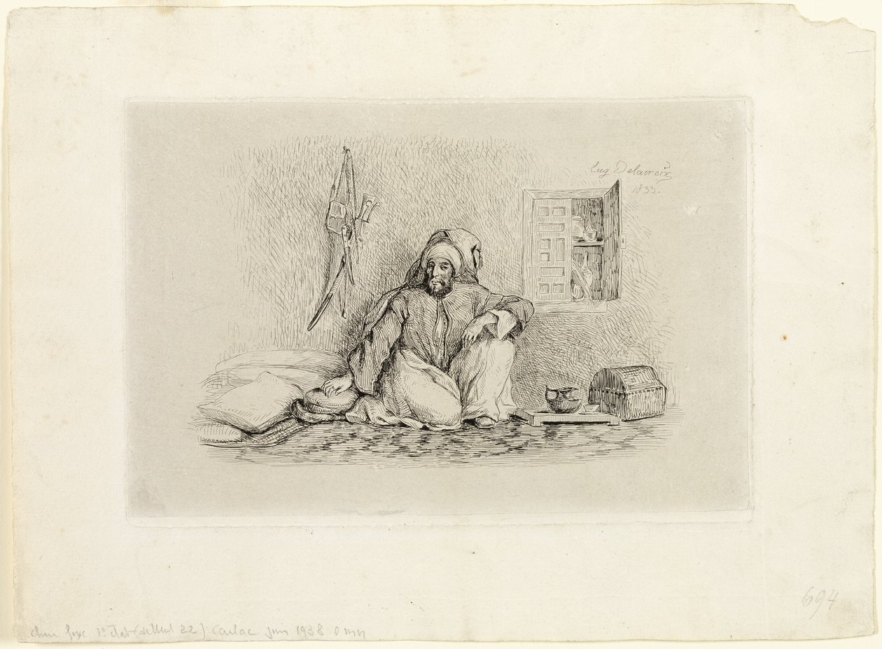Høvding Mohammed-Ben-Abou af Eugène Delacroix
