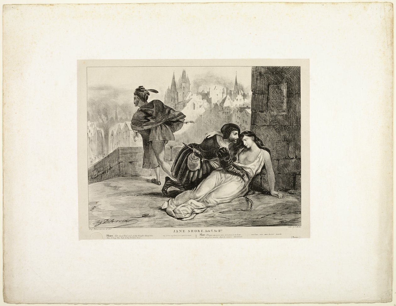 Jane Shore af Eugène Delacroix