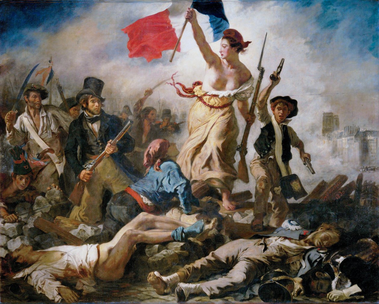 Friheden leder folket af Eugène Delacroix