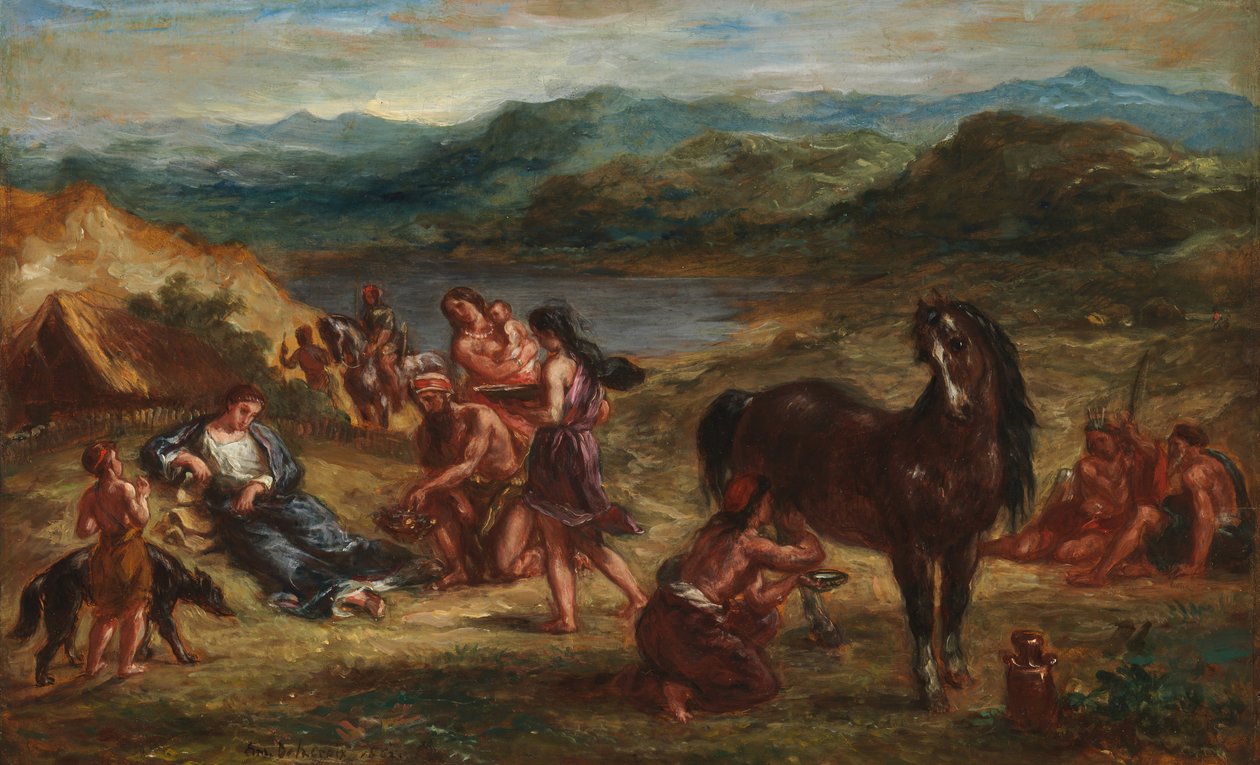 Ovid blandt skyterne, 1862. af Ferdinand Victor Eugene Delacroix