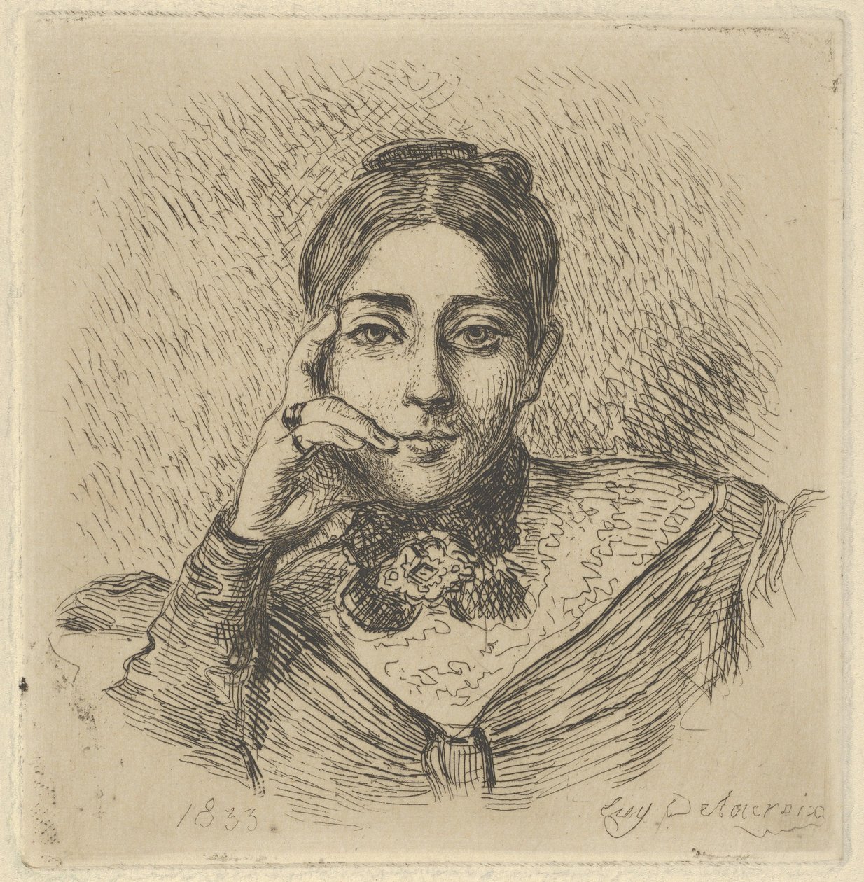 Portræt af Madame Frederic Villot, 1833., 1833. af Eugène Delacroix