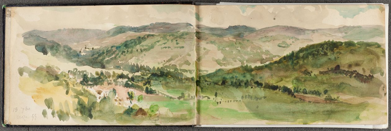 Skitsebog fra kunstnerens rejse til Tyskland af Eugène Delacroix