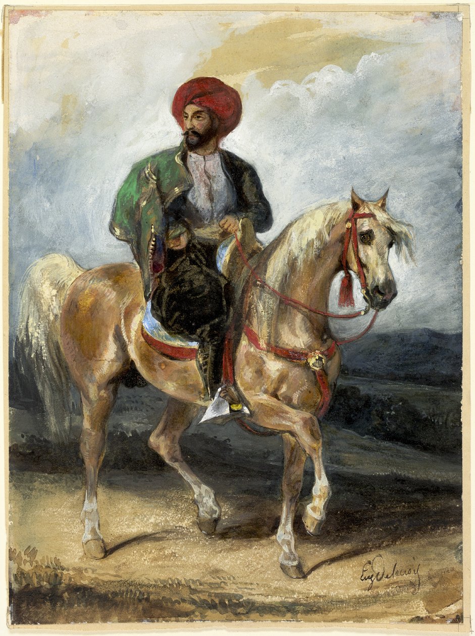 Den tyrkiske rytter af Eugène Delacroix