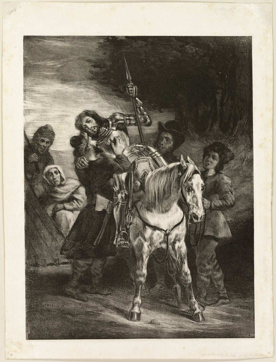 Den sårede Goetz plejet af bohemerne af Eugène Delacroix