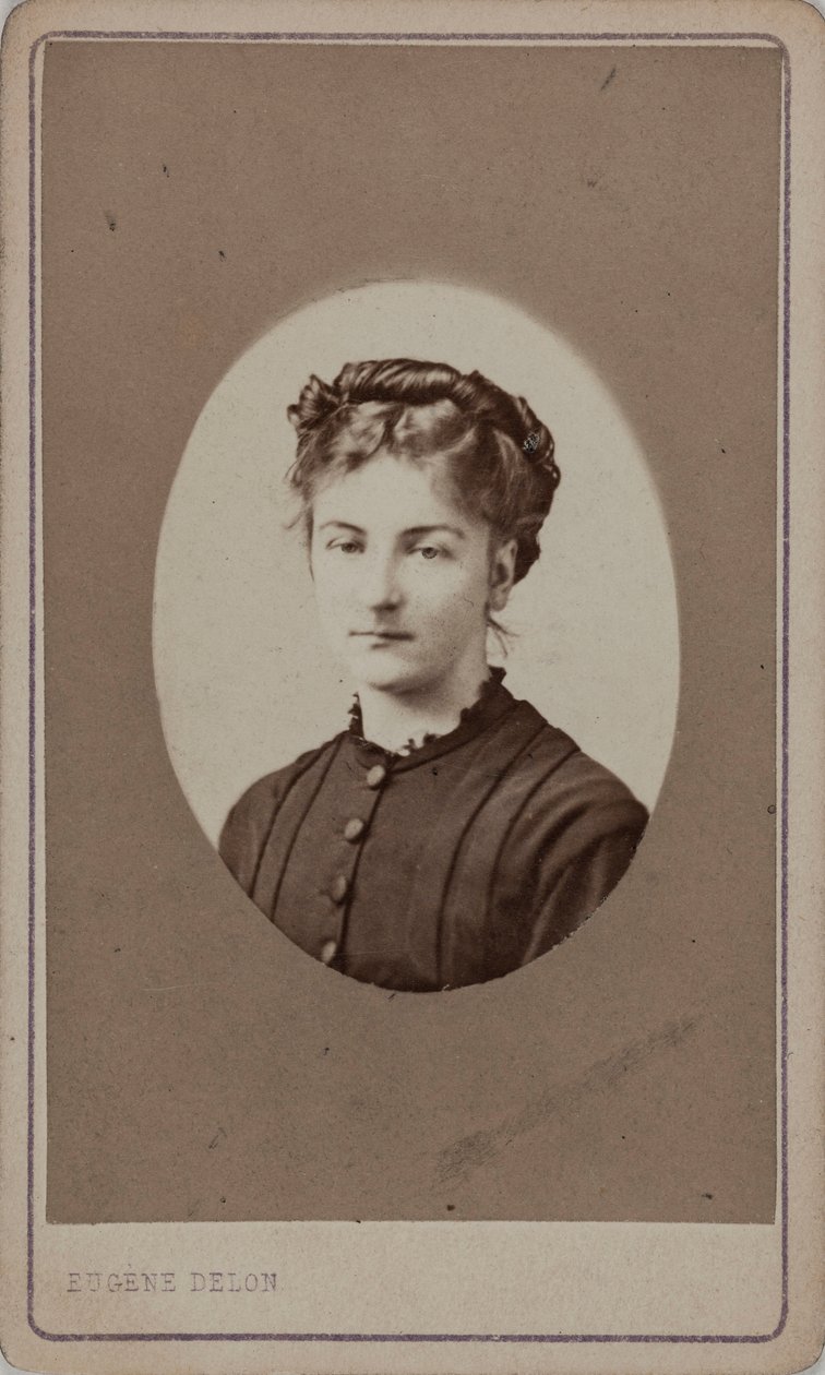 Portræt af Jane Dieulafoy 1851-1916, ca. 1880. af Eugène Delon