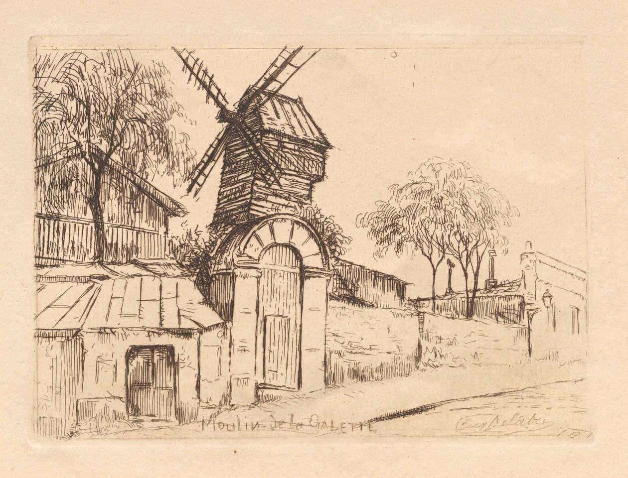 Moulin de la Galette af Eugène Delâtre