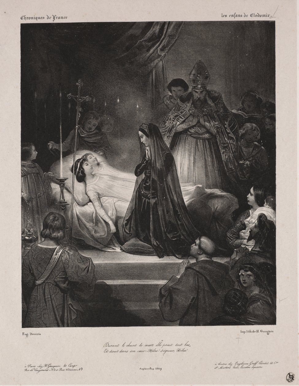Chronicles of France: Clodomirs børn af Eugène François Marie Joseph Devéria