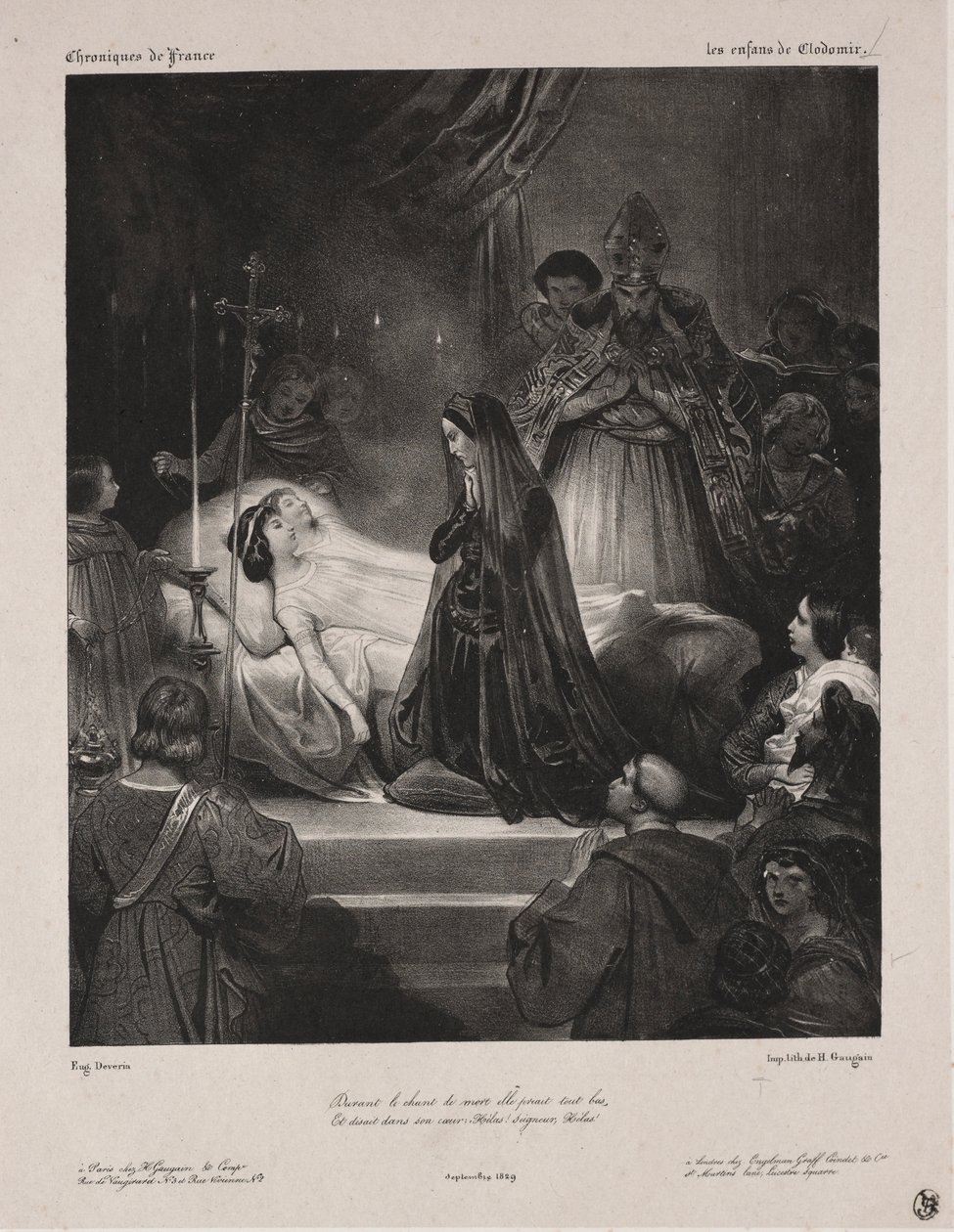 Chronicles of France: The Children of Clodomir, 1829. af Eugène François Marie Joseph Devéria