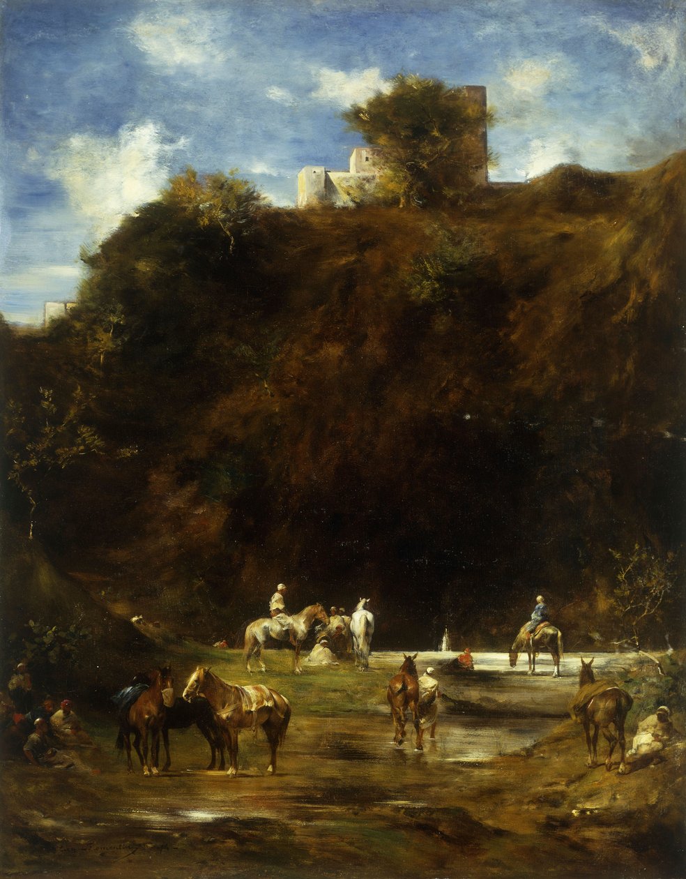 Arabere hviler, 1874 af Eugène Fromentin