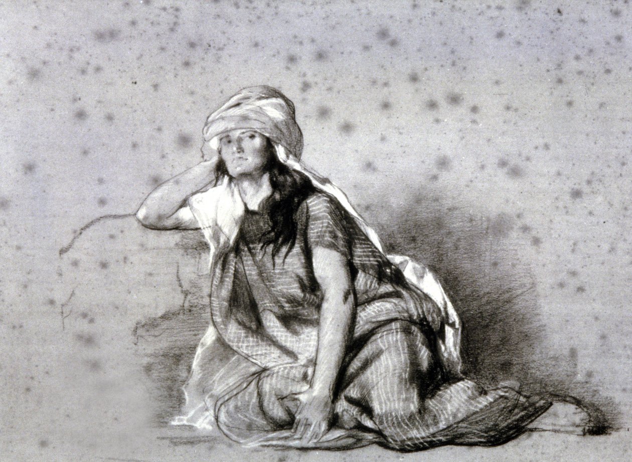 Berberkvinde i Sahel af Eugène Fromentin