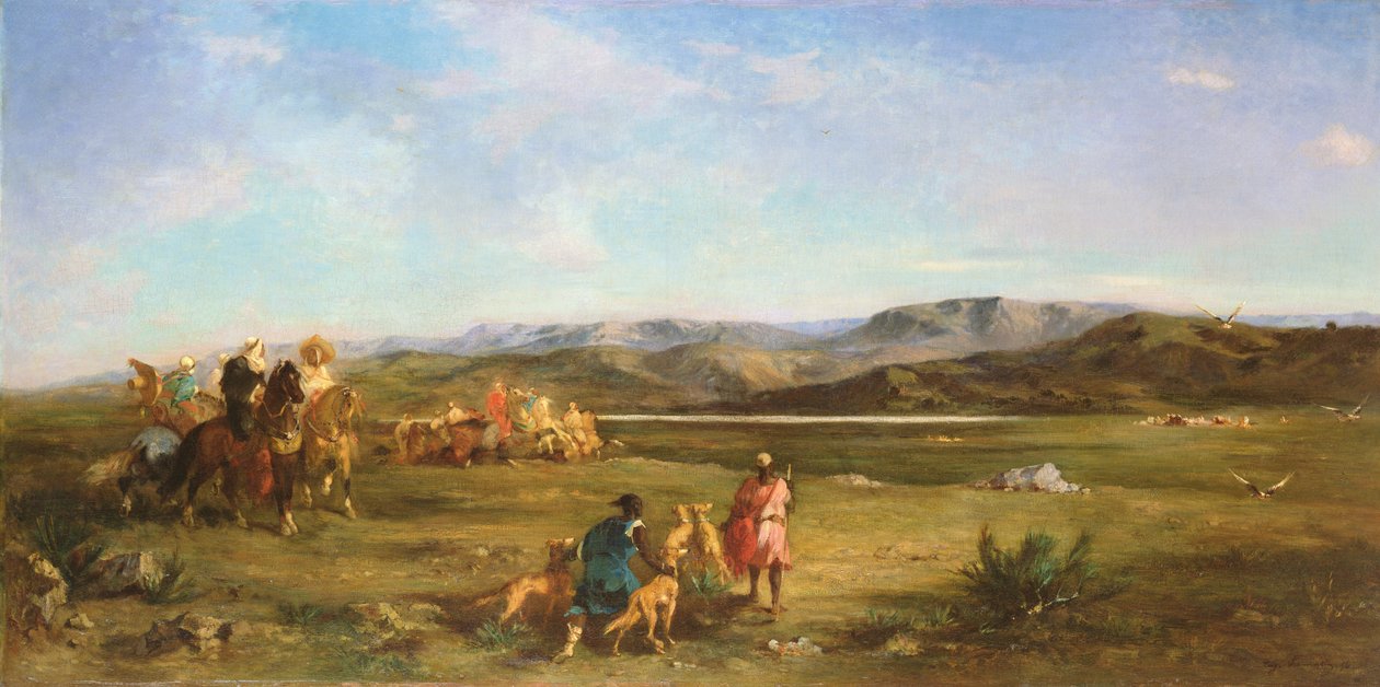 Gazellejagt i Chott el-Hodna, 1856 af Eugène Fromentin