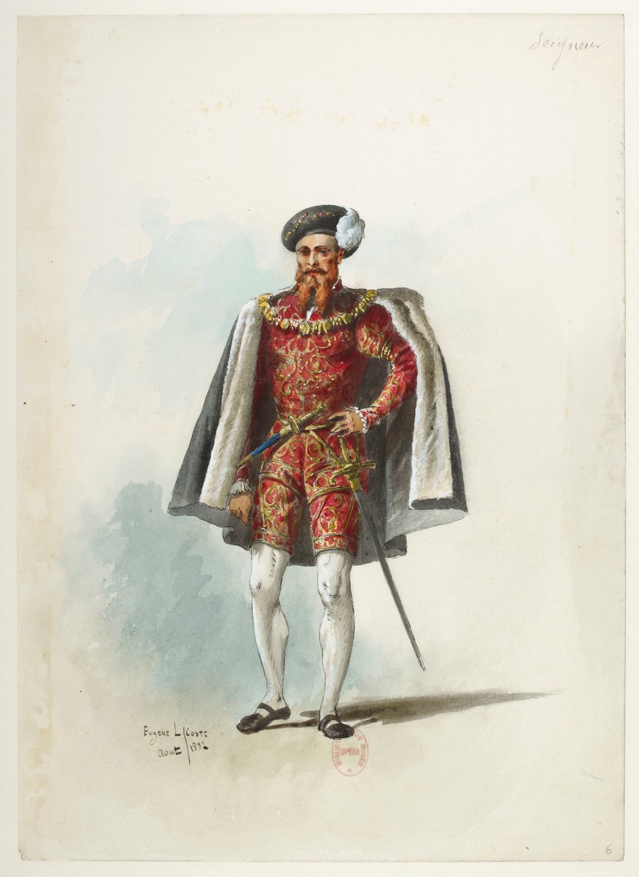 Btv1b84558104 06 - Saint-Saëns - Henry VIII - Kostumemodeller - Lacoste - 6. Seigneur af Eugene Lacoste