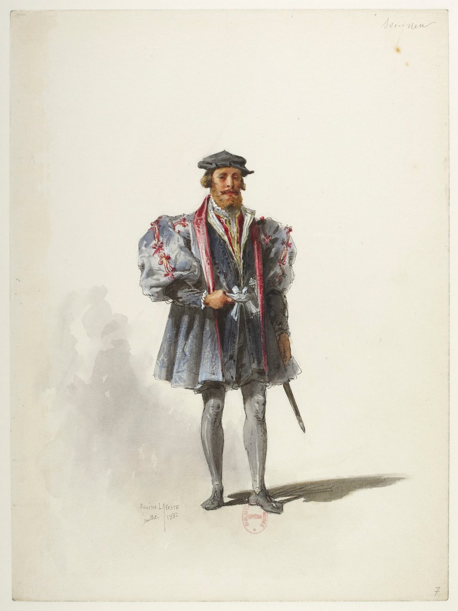 Btv1b84558104 07 - Saint-Saëns - Henrik VIII - Kostumemodeller - Lacoste - 7. Seigneur af Eugene Lacoste