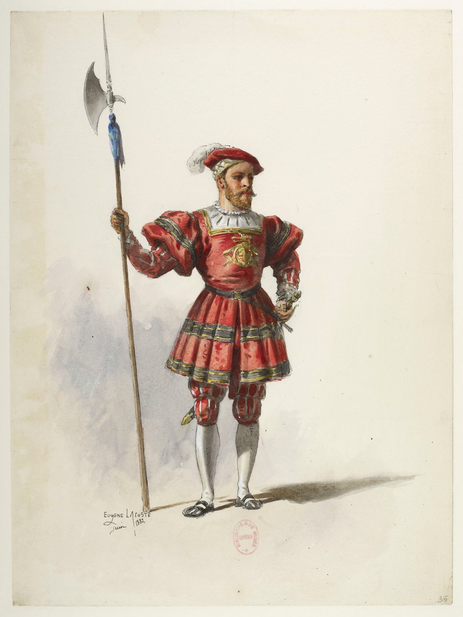 Btv1b84558104 36 - Saint-Saëns - Henry VIII - Maquettes de costumes - Lacoste - 36. Kostume af Eugene Lacoste