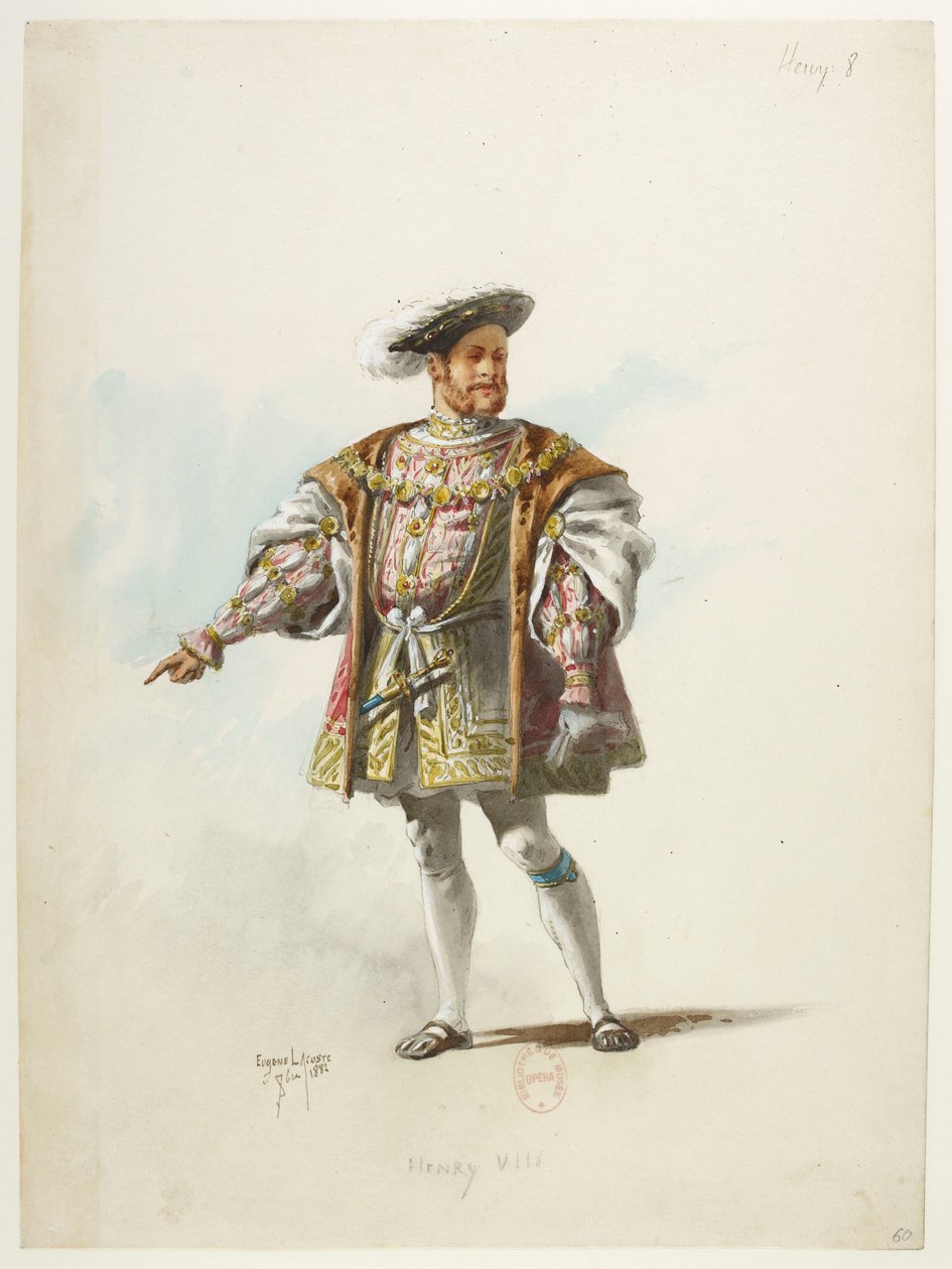 Btv1b84558104 60 - Saint-Saëns - Henry VIII - Maquettes de costumes - Lacoste - 60. Henry VIII af Eugene Lacoste
