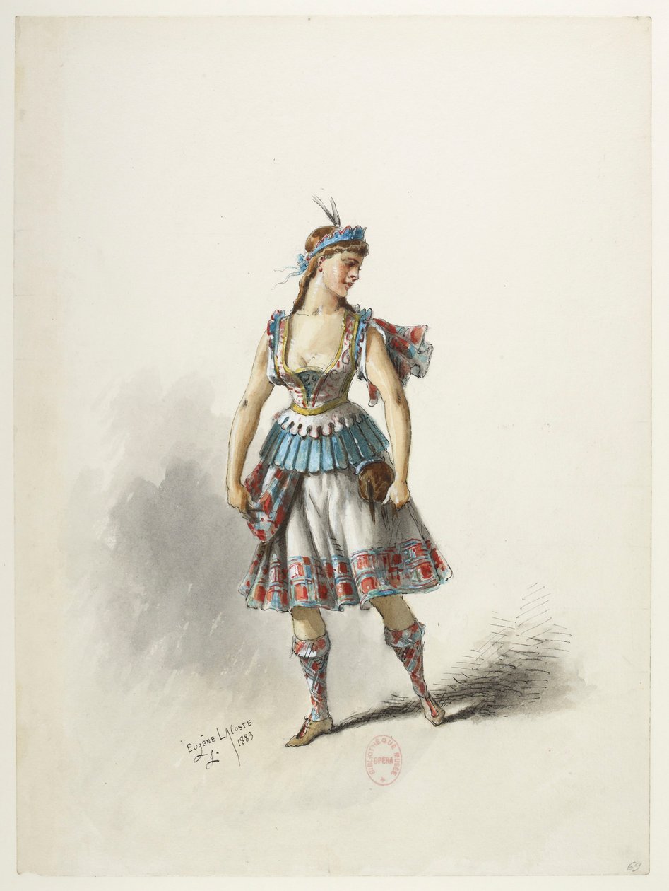 Btv1b84558104 71 - Saint-Saëns - Henry VIII - Maquettes de costumes - Lacoste - 69. Kostume af Eugene Lacoste
