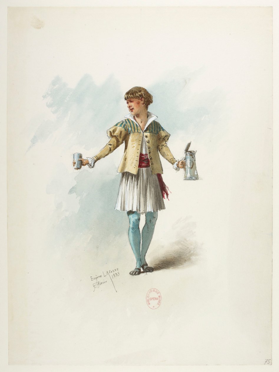 Btv1b84558104 79 - Saint-Saëns - Henry VIII - Maquettes de costumes - Lacoste - 75. Kostume af Eugene Lacoste