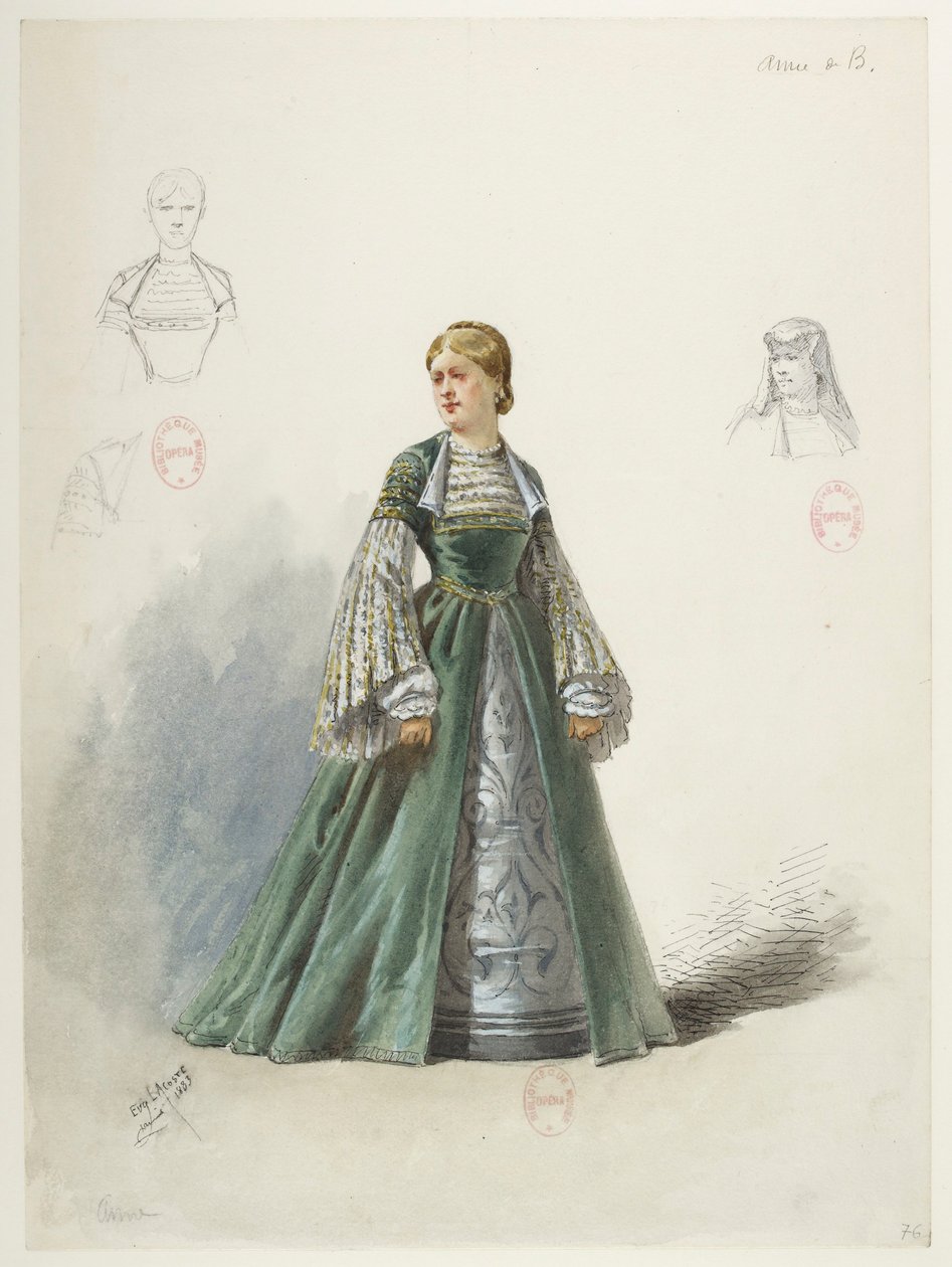 Btv1b84558104 80 - Saint-Saëns - Henrik VIII - Kostumemodeller - Lacoste - 76. Anne af Boleyn af Eugene Lacoste