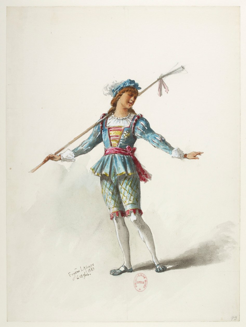 Btv1b84558104 83 - Saint-Saëns - Henry VIII - Maquettes de costumes - Lacoste - 79th Costume af Eugene Lacoste